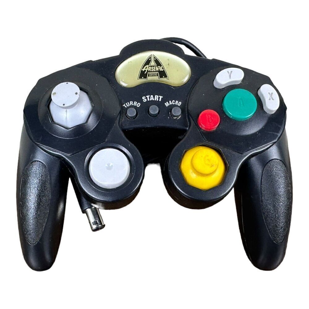 Gamecube Extreme Controller Black Arsenal Gaming Accessories LOOK